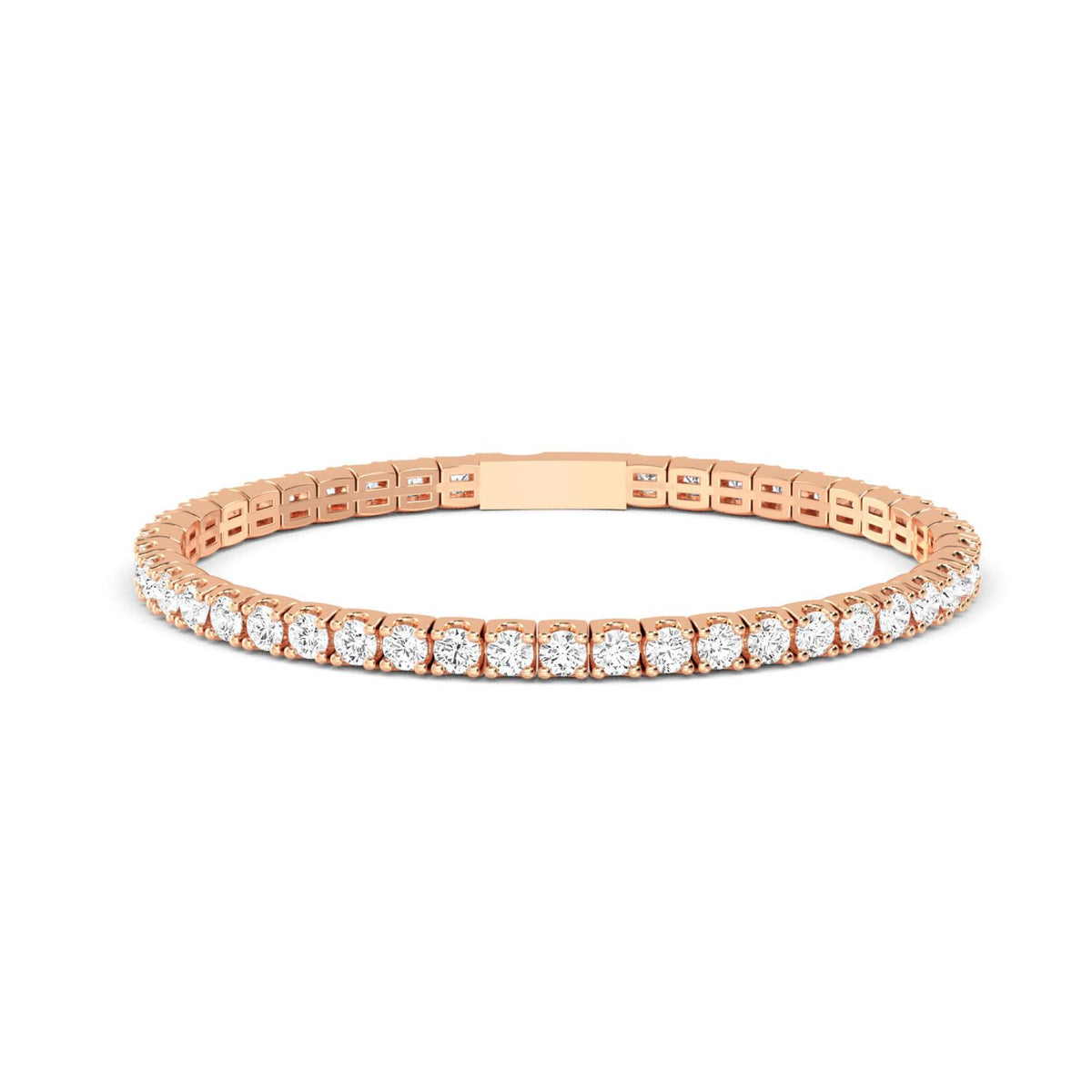 10K Rose Gold Round BRACELET