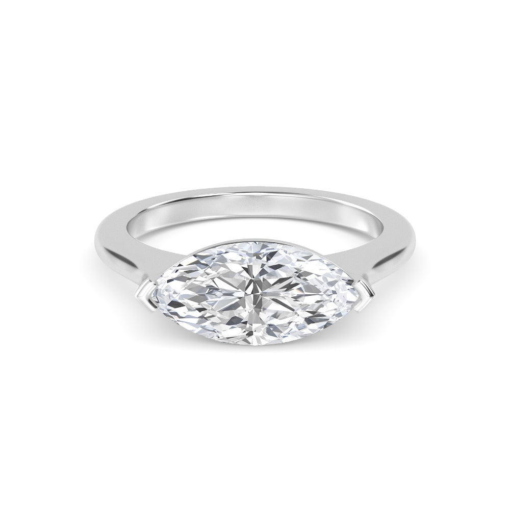 10K White Gold Marquise ENGAGEMENT RINGS