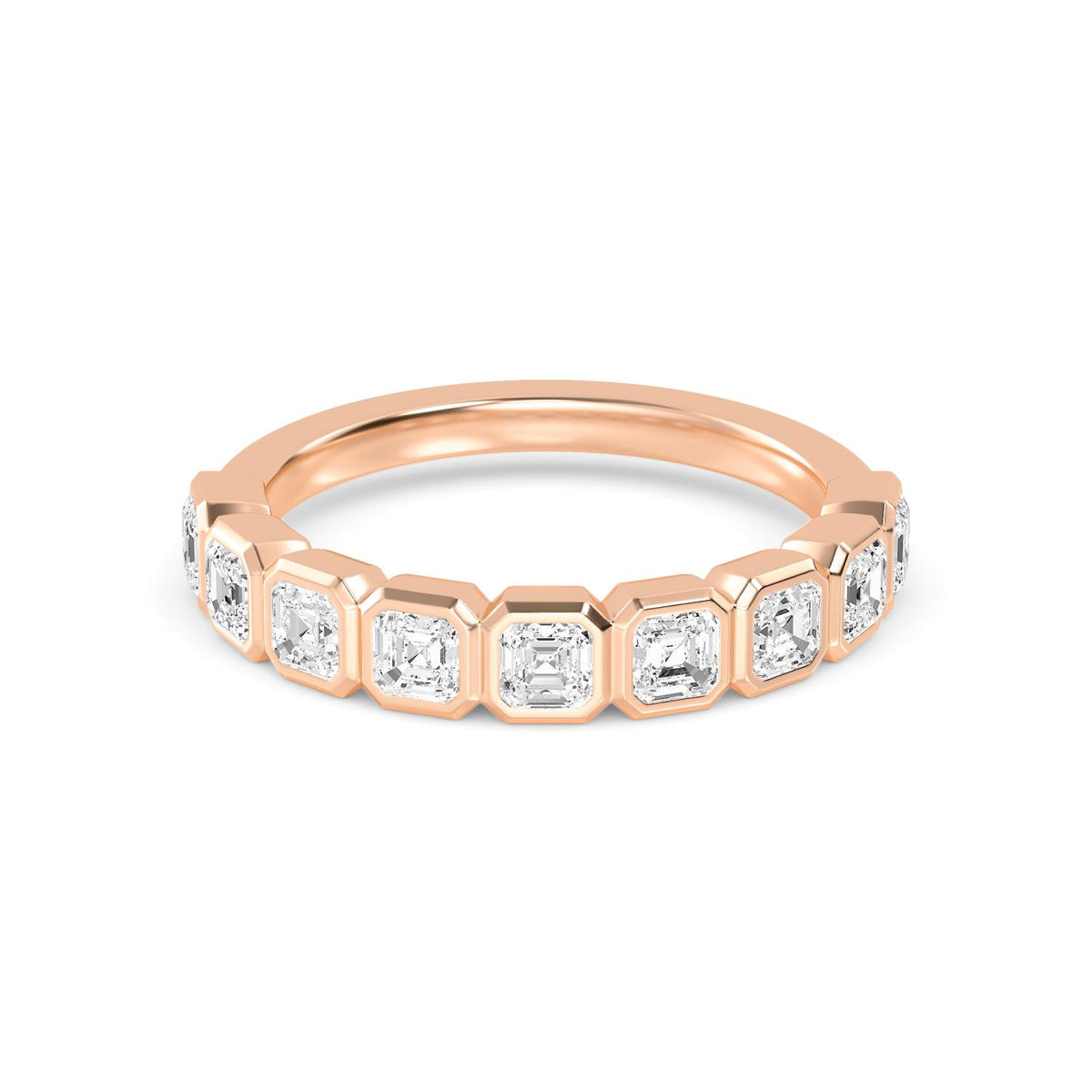 14K Rose Gold Asscher RING