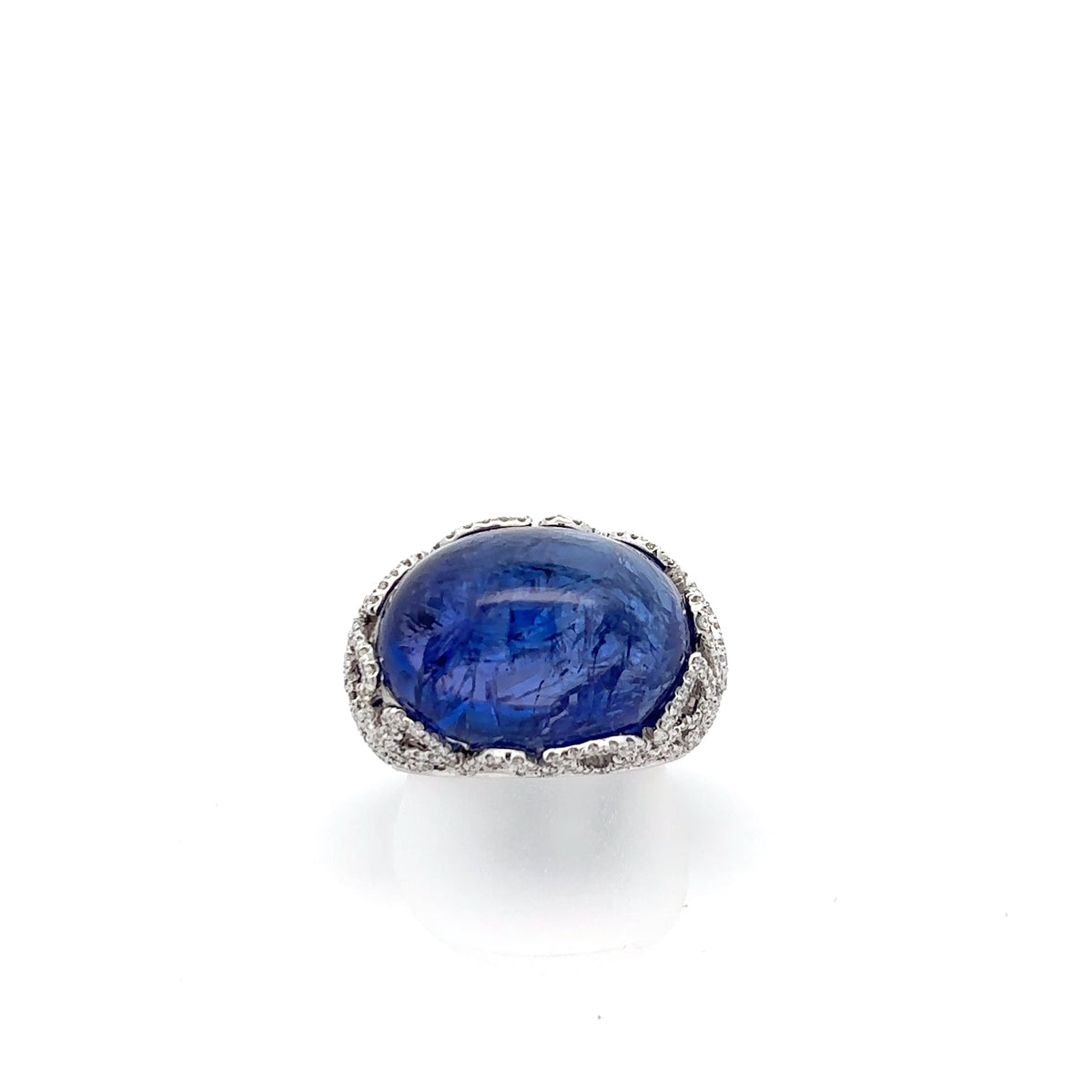 Tansanit Cabochon Ring