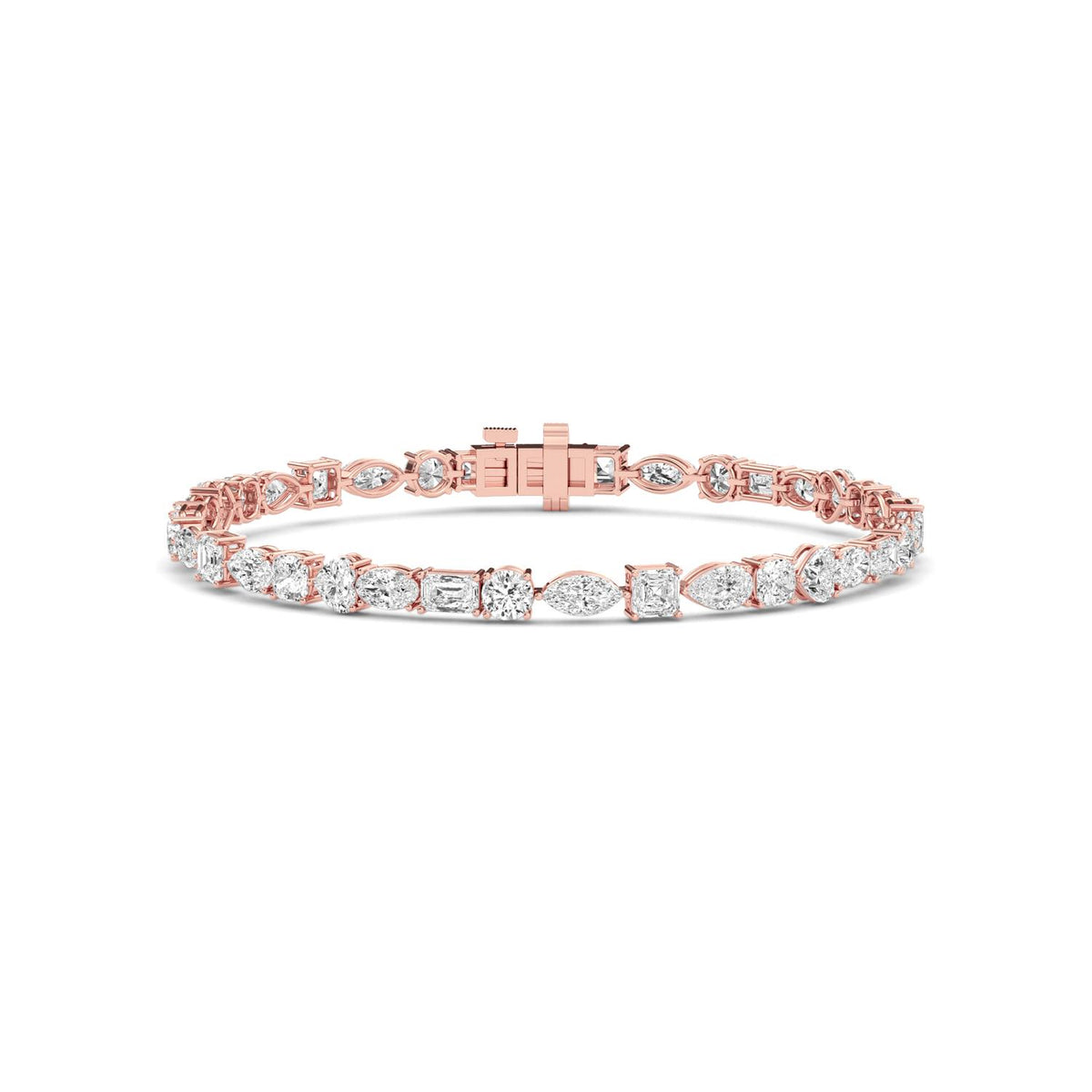 10K Rose Gold Round BRACELET