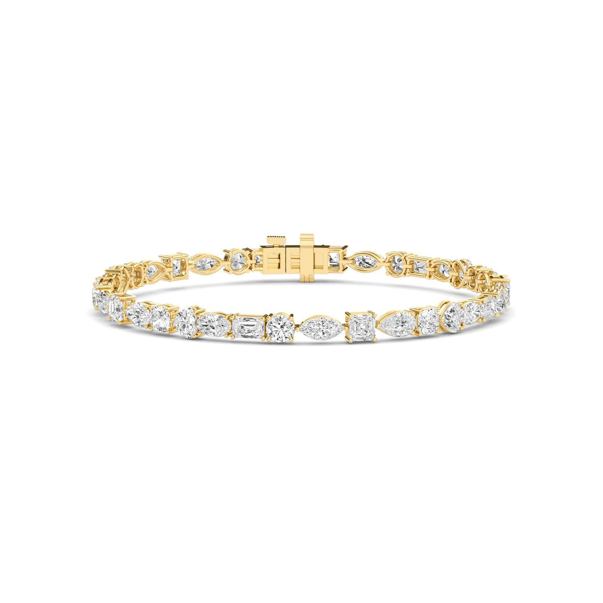 14K Yellow Gold Asscher BRACELET