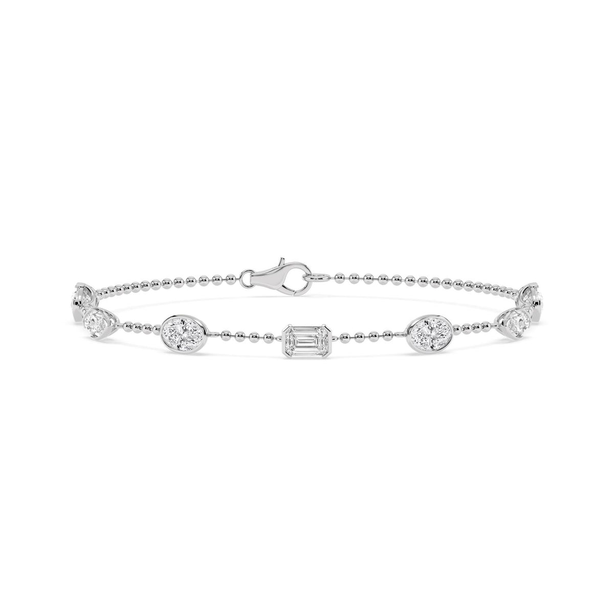 18K White Gold Emerald BRACELET