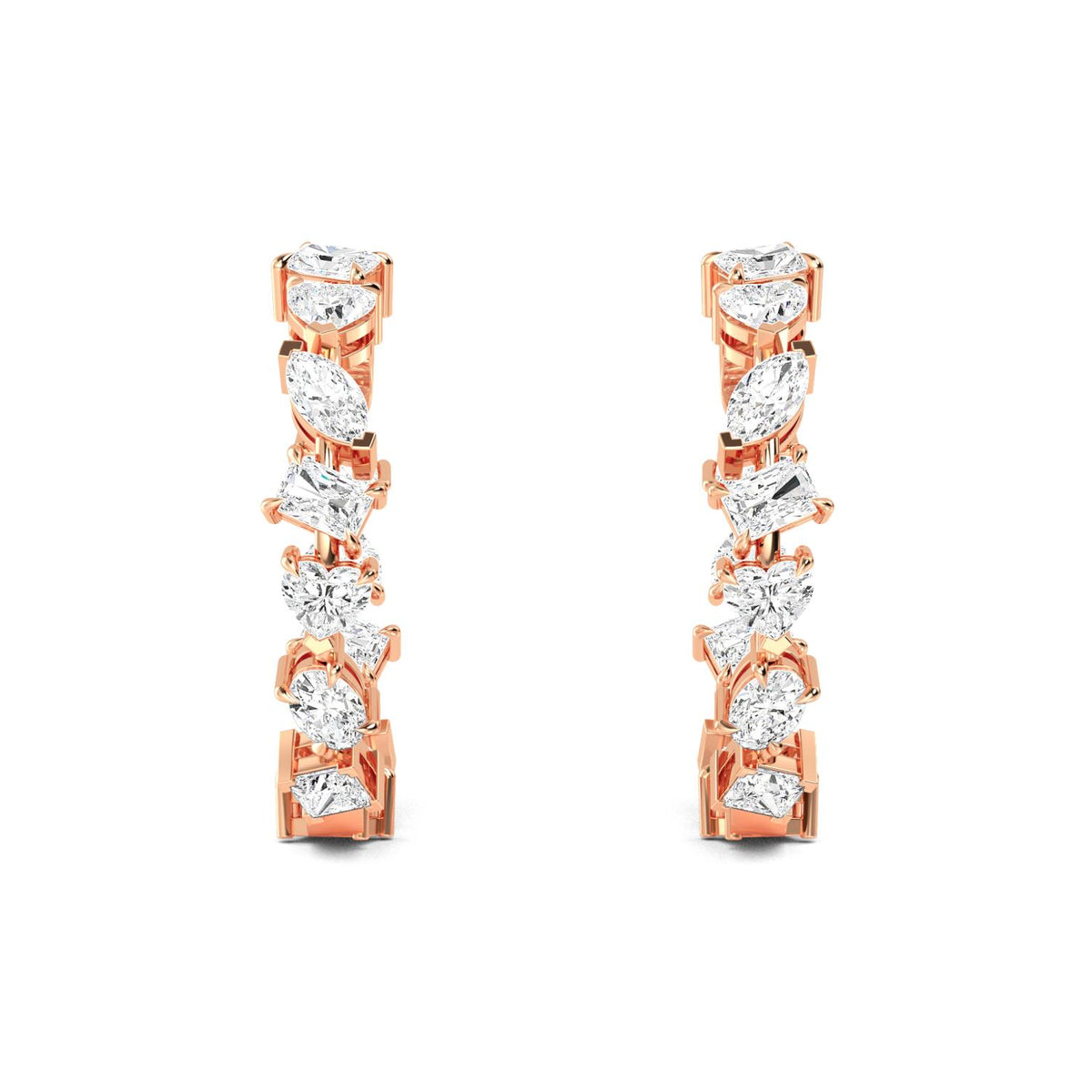10K Rose Gold Oval EARRINGS