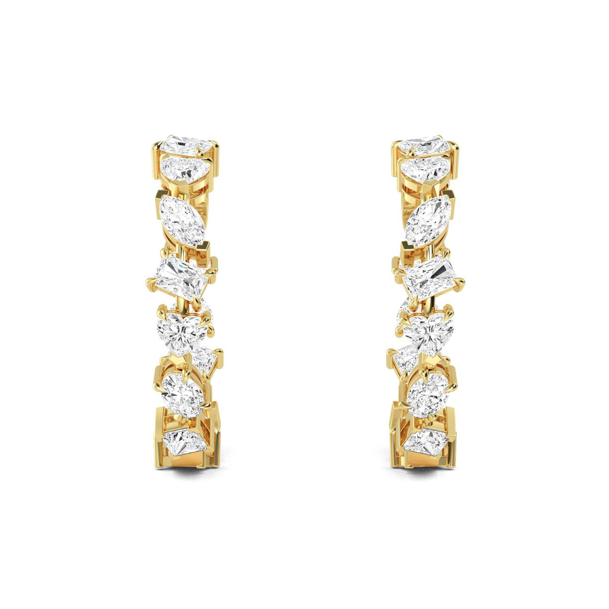 18K Yellow Gold Oval EARRINGS