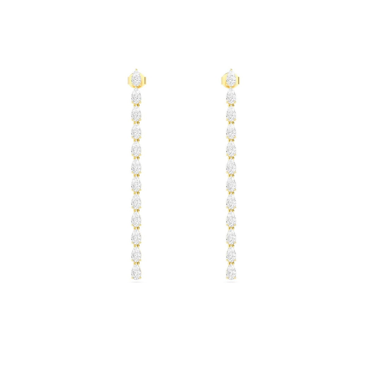 14K Yellow Gold Pear EARRINGS