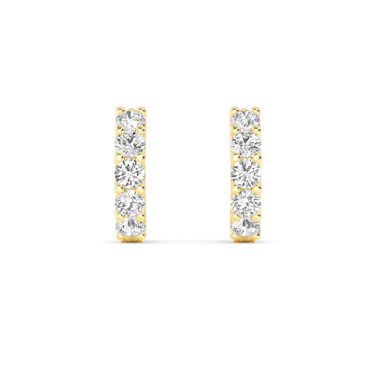 10K Yellow Gold Round EARRINGS