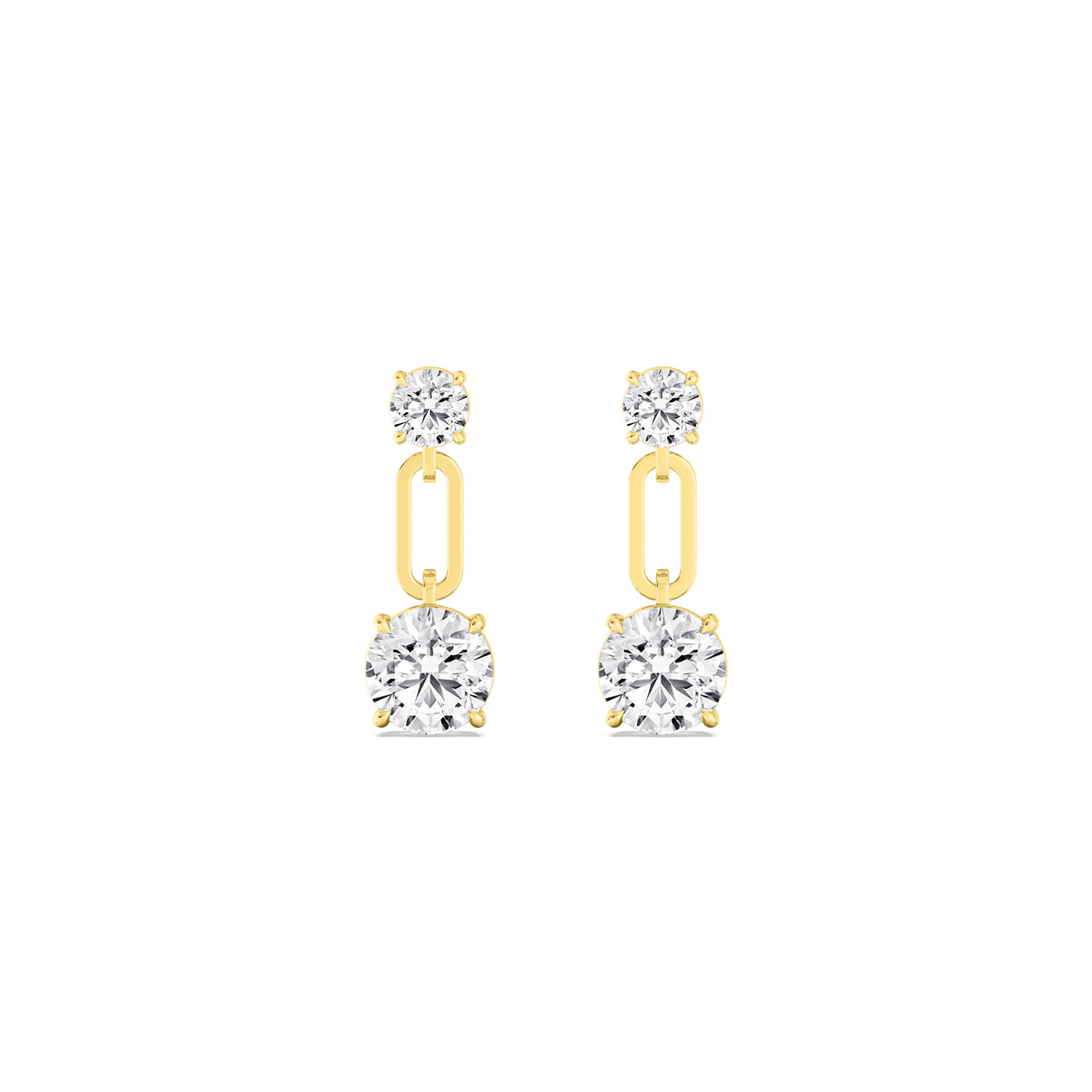 10K Yellow Gold Round EARRINGS