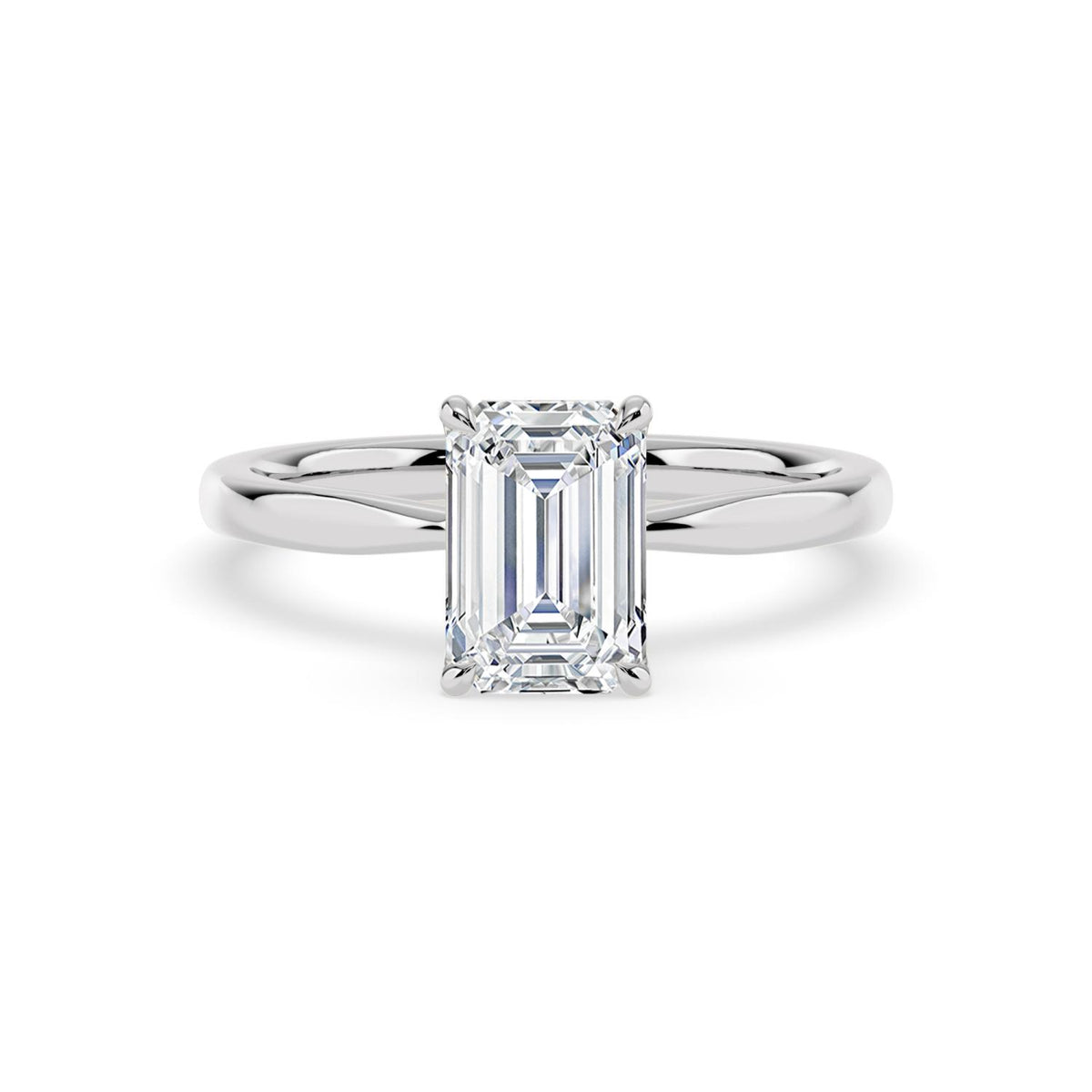 10K White Gold Emerald ENGAGEMENT RINGS
