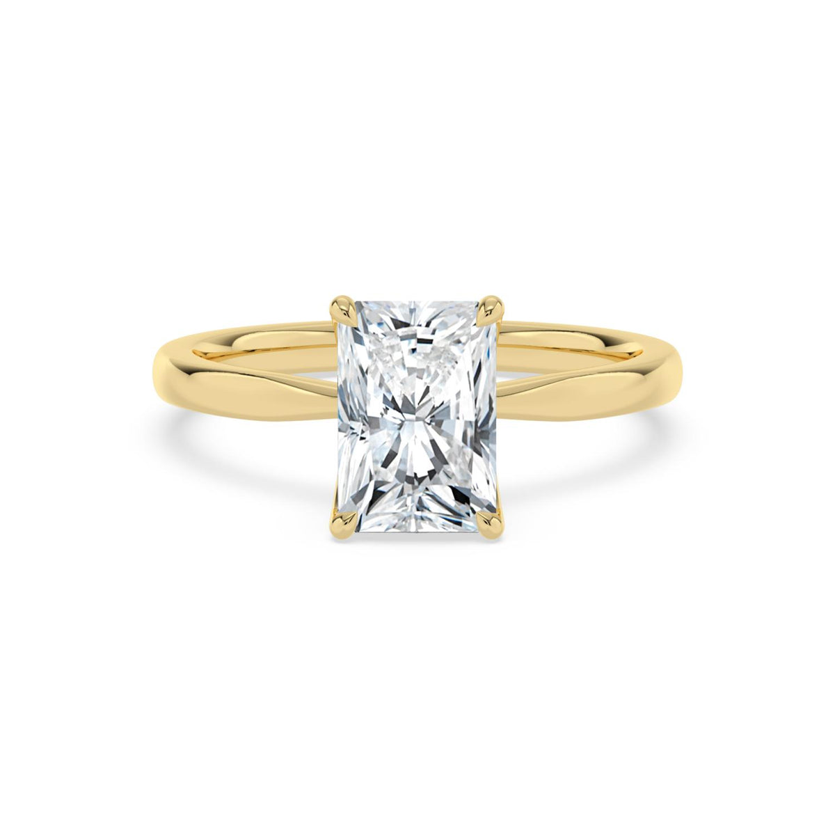 10K Yellow Gold Radiant ENGAGEMENT RINGS