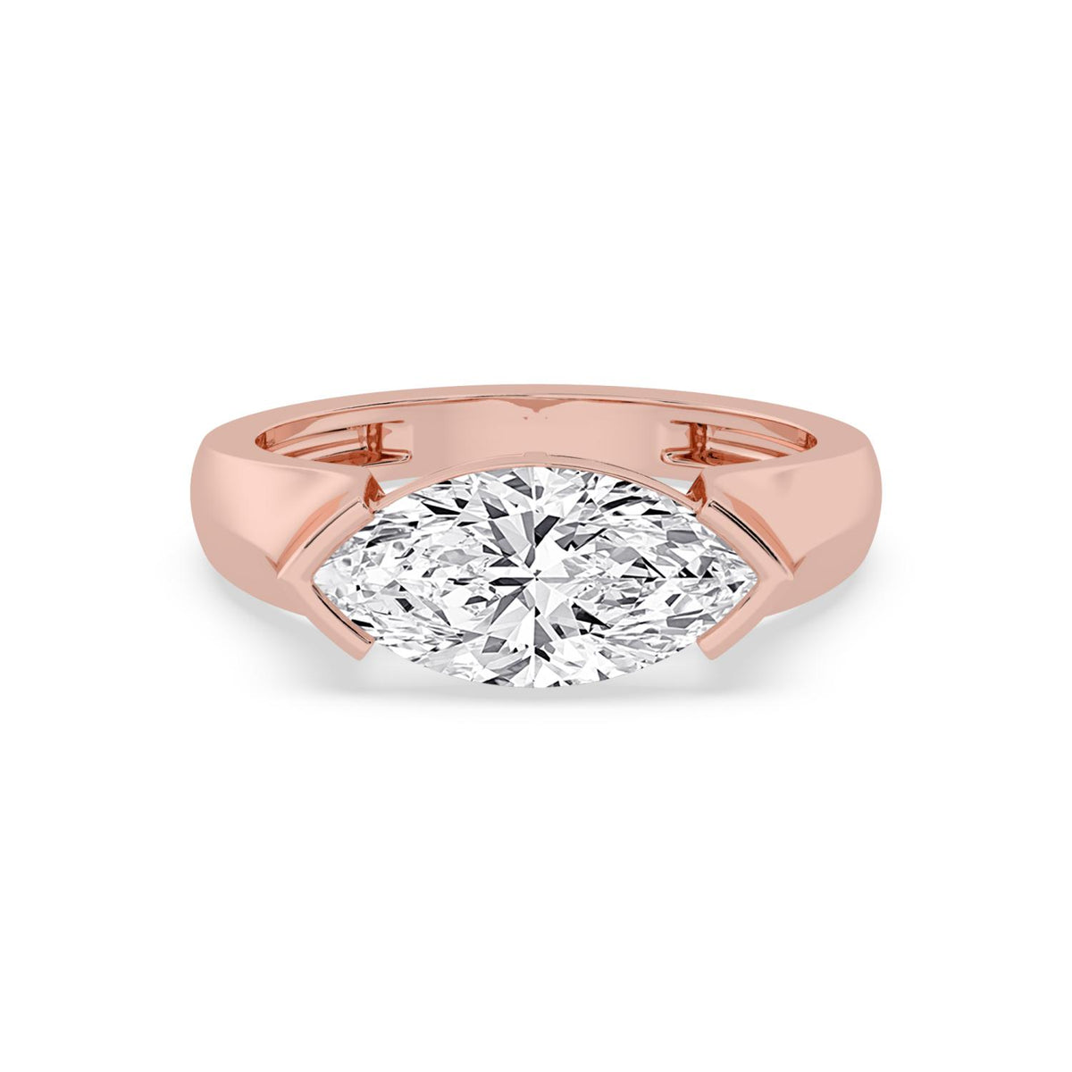 10K Rose Gold Marquise ENGAGEMENT RINGS