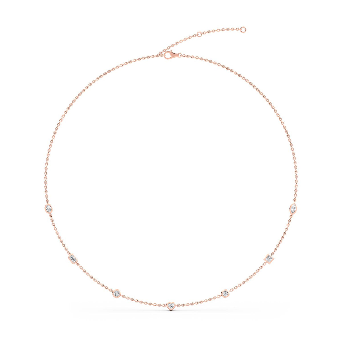 14K Rose Gold Heart NECKLACE