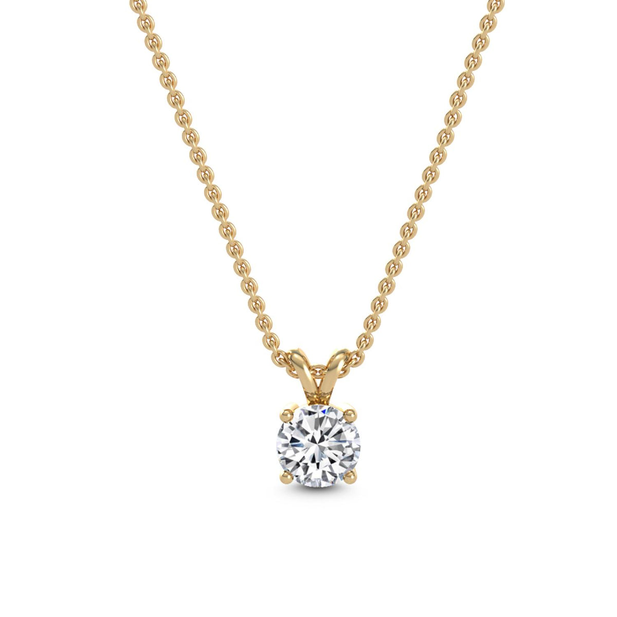 18K Yellow Gold Round PENDANT