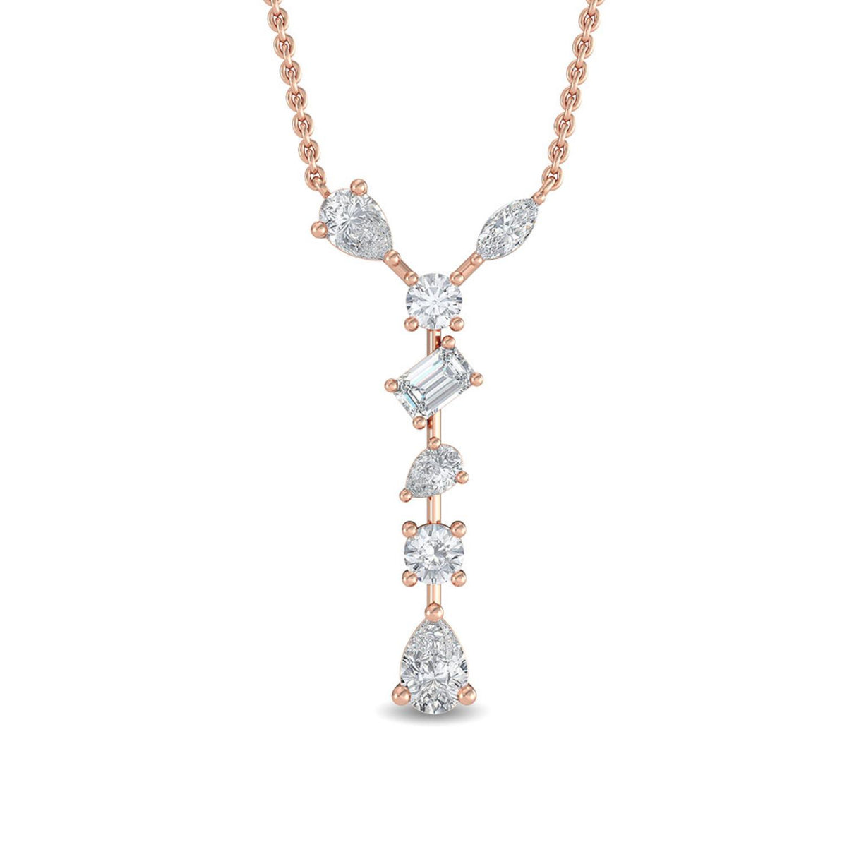 14K Rose Gold Pear PENDANT