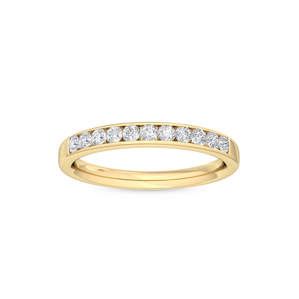 10K Yellow Gold Round WEDDING BANDS