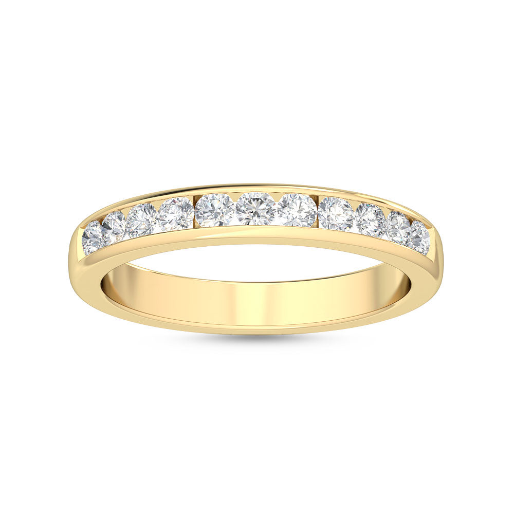18K Yellow Gold Round WEDDING BANDS
