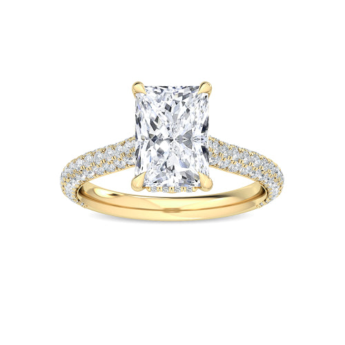 10K Yellow Gold Radiant ENGAGEMENT RINGS