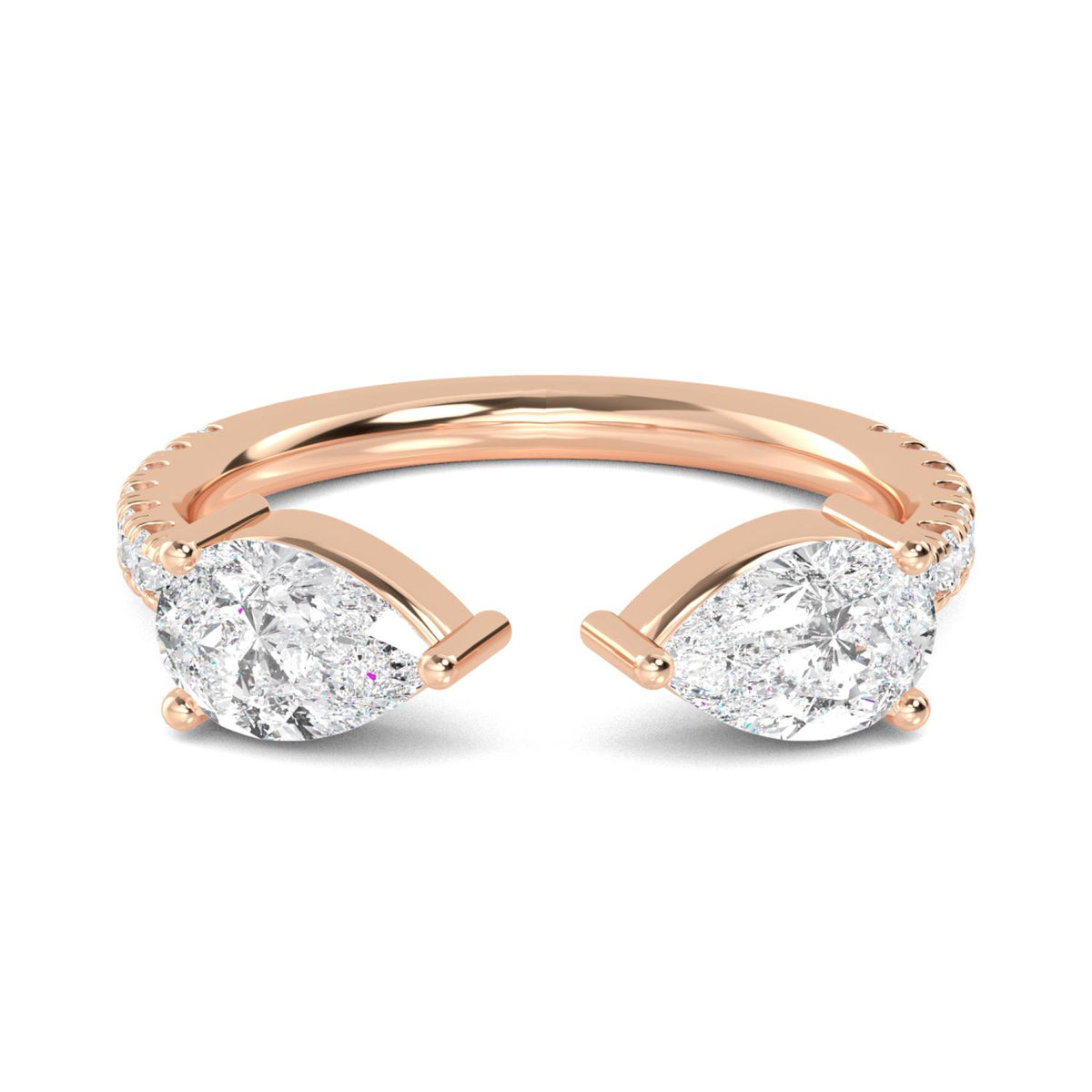 10K Rose Gold Pear RING