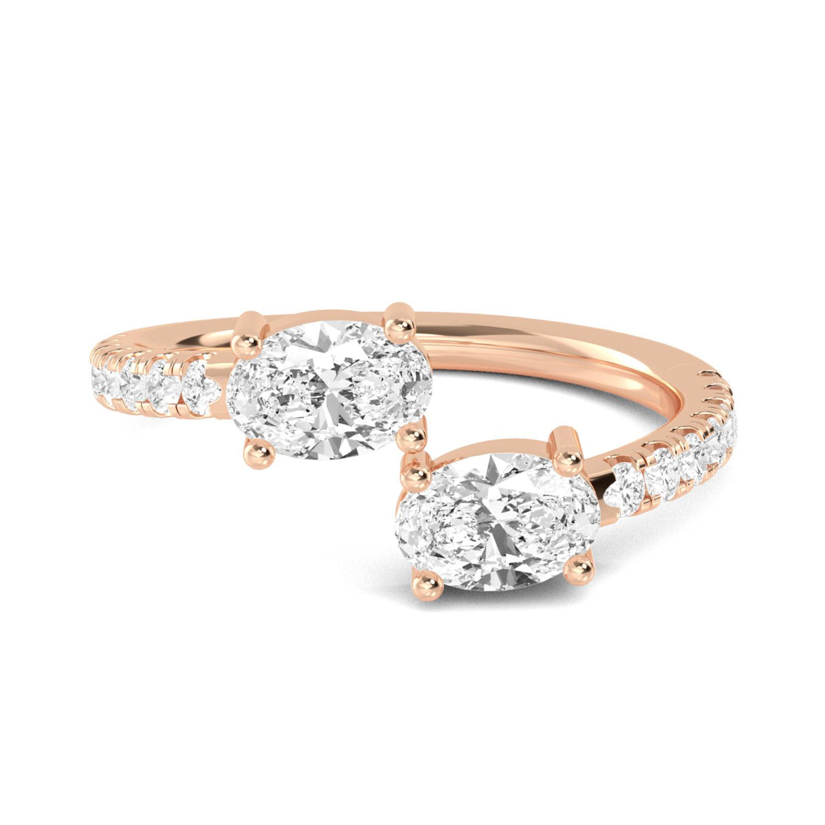 18K Rose Gold Oval RING
