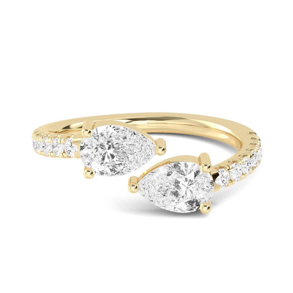18K Yellow Gold Pear RING