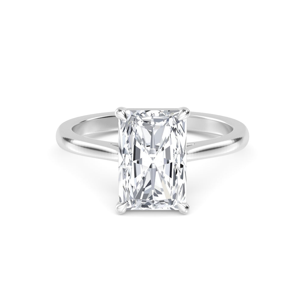 10K White Gold Radiant ENGAGEMENT RINGS