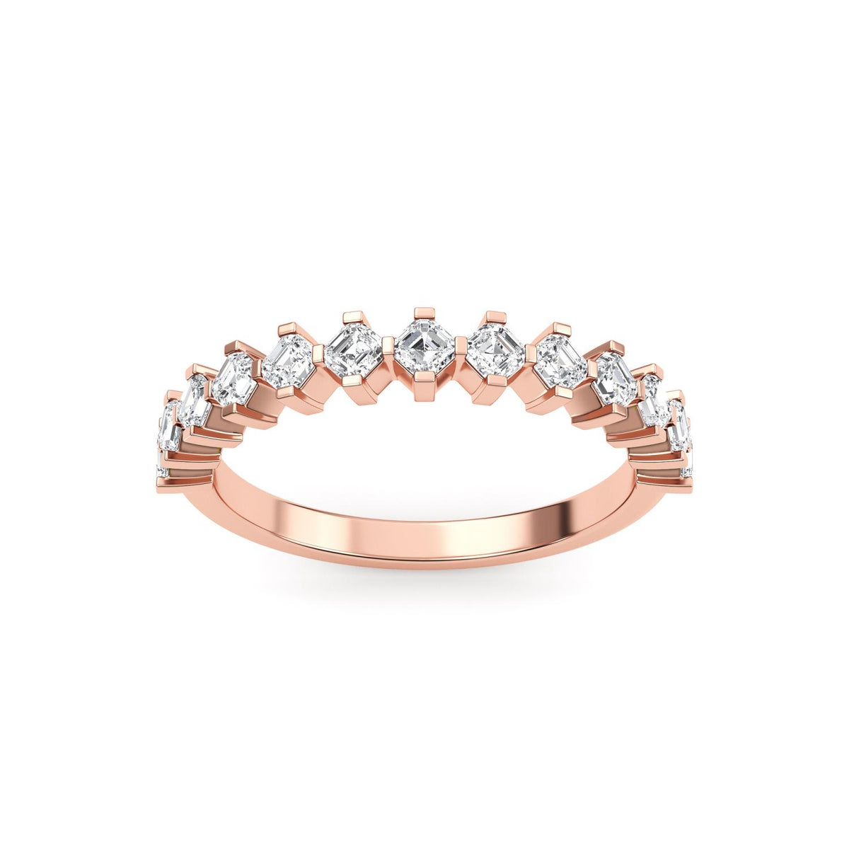 10K Rose Gold Asscher RING