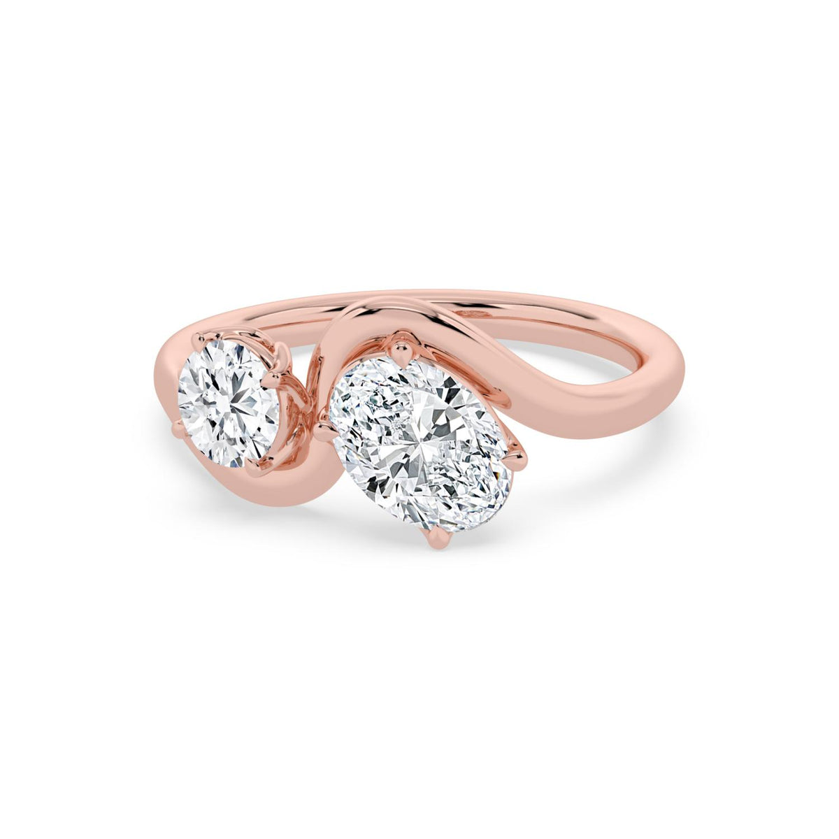 18K Rose Gold Oval RING